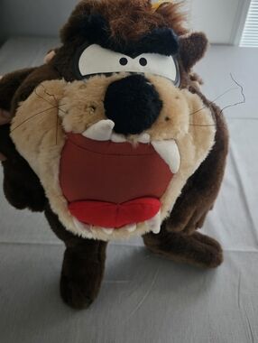 Vintage 1995 Tazmanian Devil Large Taz Plush Big Stuffed Animal Ace Novelty